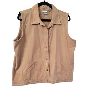 Chicos 100% tan cotton XL  vest